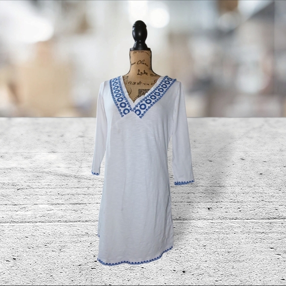 Boden rosanna jersey tunic dress 100% cotton dress size 8 - Picture 2 of 14